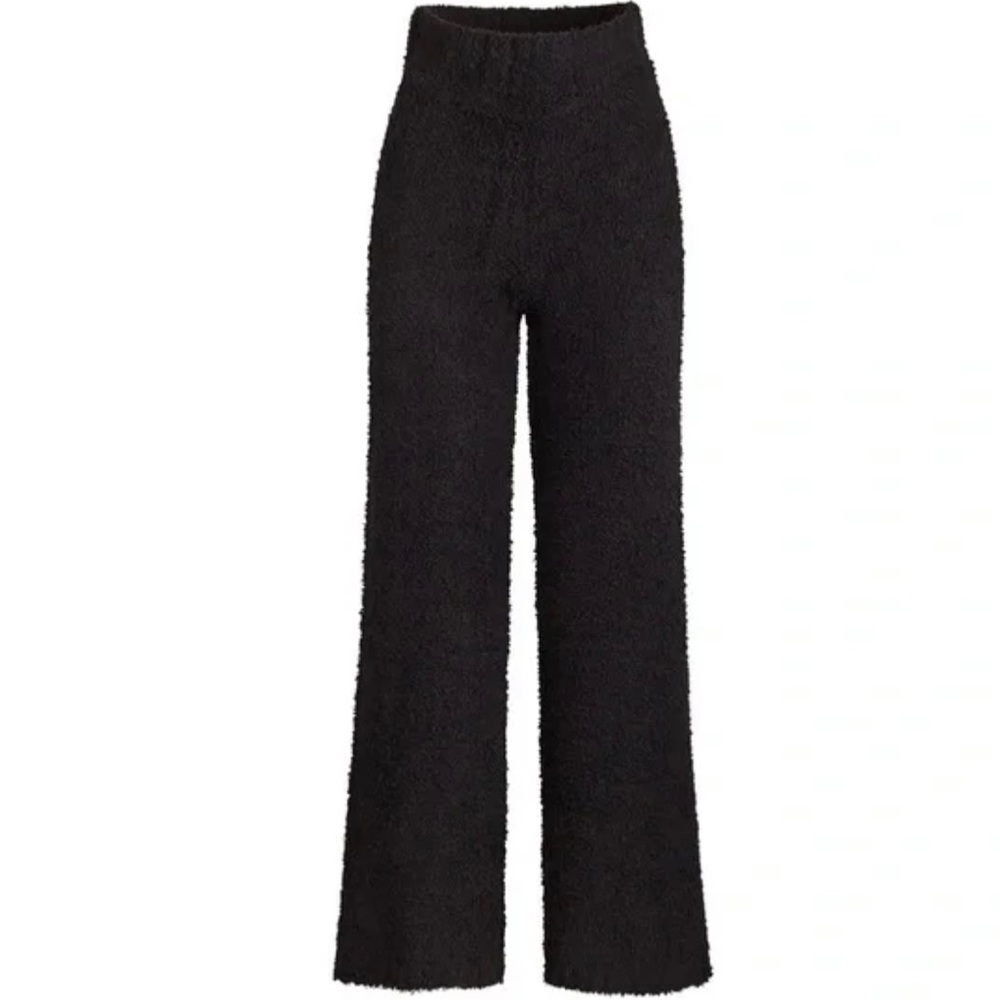 New Womens Skims Black Onyx Cozy Knit Lounge Pant Sz Small Med